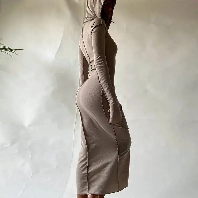 Long Sleeve Hoodie Dress