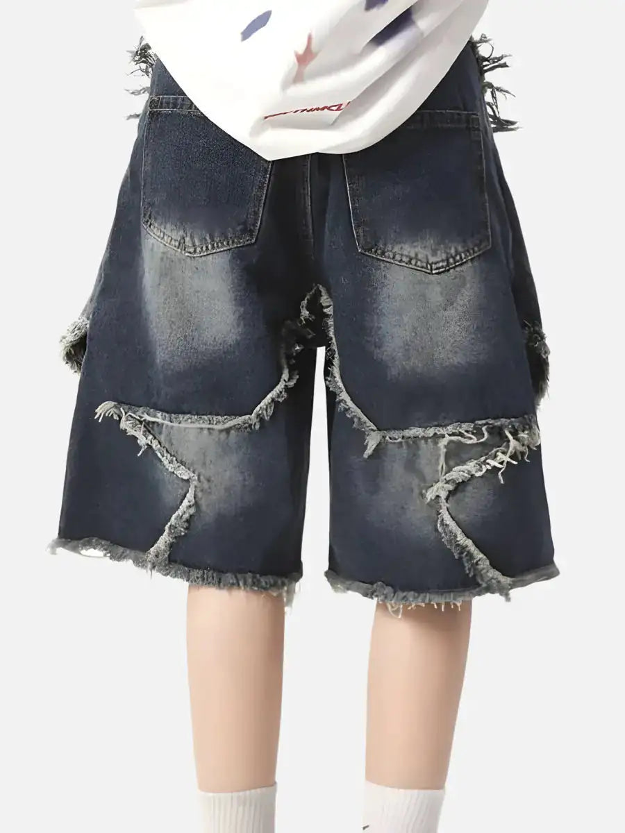 Star Denim Shorts